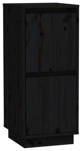 Servantă, negru, 31,5x34x75 cm, lemn masiv de pin