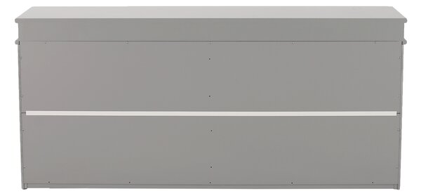 KONDELA Pantofar, 2 compartimente, gri, SEBER TYP 4