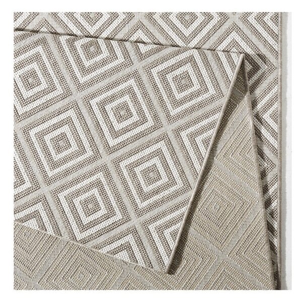 Covor de exterior NORTHRUGS Karo, 80 x 150 cm, gri