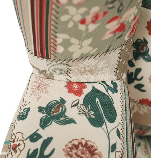 KONDELA Fotoliu, material textil în stilul patchwork viorica 1, CHARLOT