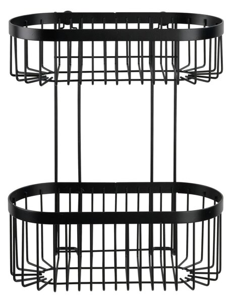 Coș de perete Wenko Classic Plus 2 Tier, negru