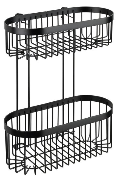Coș de perete Wenko Classic Plus 2 Tier, negru