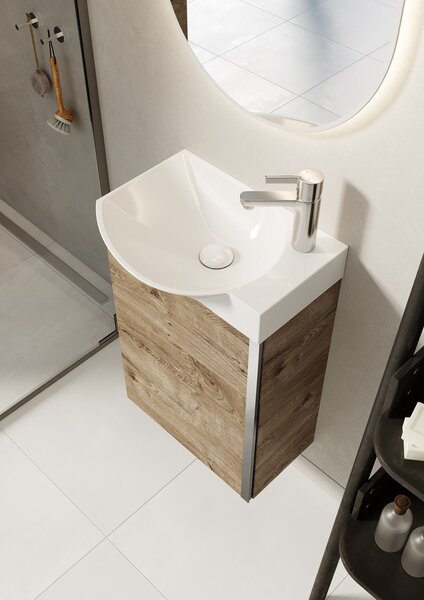 Elita Summer lavoar cu dulap 45.2 cm stejar RE020450147050