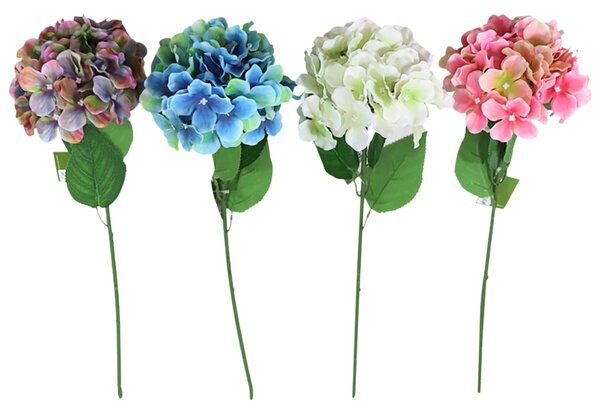 Floare artificiala HORTENSIE 54 cm - mai multe culori Culoare: Albastru