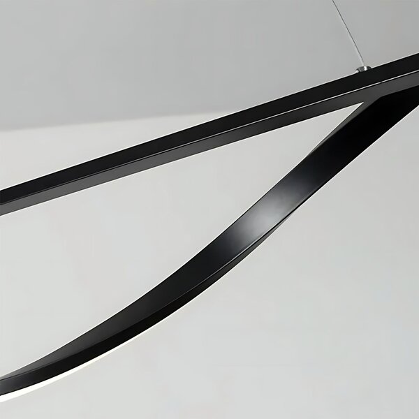 Lampă suspendată LHJ019-CP 120 cm NEAGRĂ