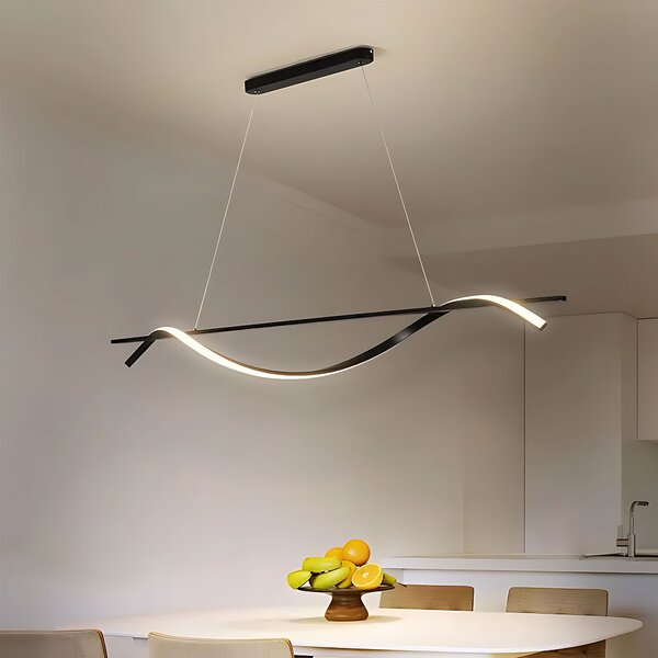 Lampă suspendată LHJ019-CP 120 cm NEAGRĂ
