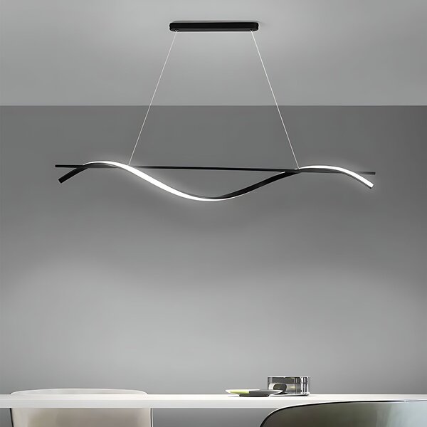 Lampă suspendată LHJ019-CP 120 cm NEAGRĂ