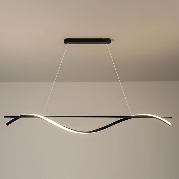 Lampă suspendată LHJ019-CP 120 cm NEAGRĂ