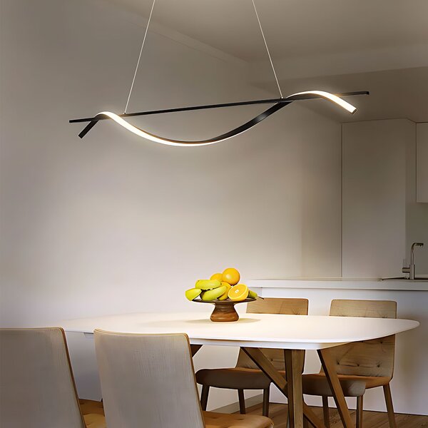 Lampă suspendată LHJ019-CP 120 cm NEAGRĂ