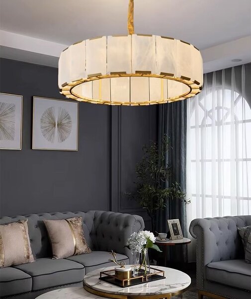 Lampă suspendată APP1797-8CP BRUSH GOLD