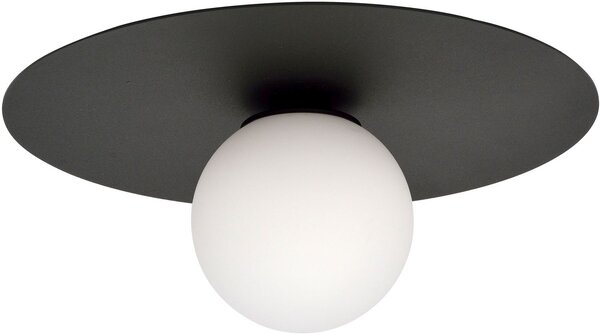 Emibig Solar lampă de tavan 1x10 W negru-opal 1127/1