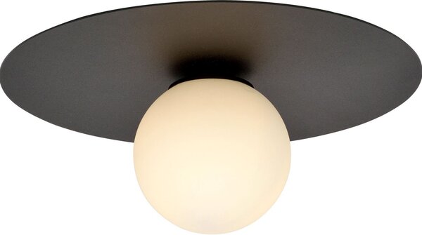 Emibig Solar lampă de tavan 1x10 W negru-opal 1127/1