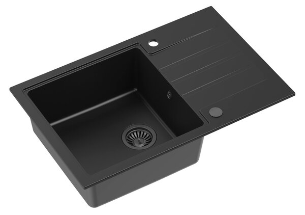 Quadron Peter chiuveta graniteq 78x50 cm negru HCQP7850BLM_PC