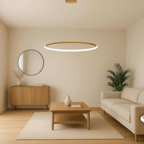 Lampă suspendată LHJ004-CP 40 cm AUR PERIAT