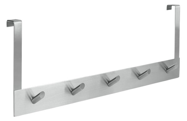 Cuier suspendat pentru ușă cu 5 cârlige Metaltex Ellegance, lungime 39 cm