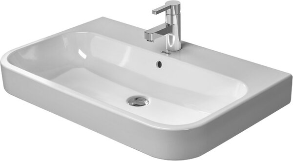 Duravit Happy D.2 lavoar 80x50.5 cm semicircular mobilier alb luciu 2318800000