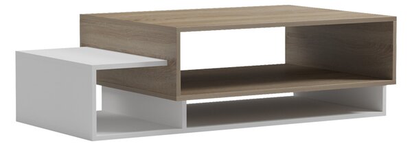 Masuta Cafea Derko PAL Finisaj Stejar Sonoma-Alb Dim 105x50x32 Cm