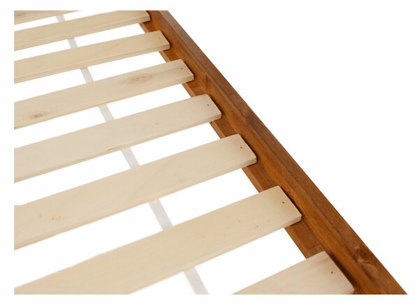 KONDELA Pat, lemn de pin culoare de stejar, 160x200, PROVO