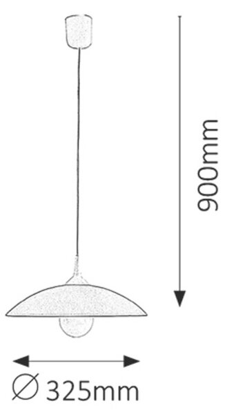 Rabalux Cupola Range lampă suspendată 1x60 W alb 4615