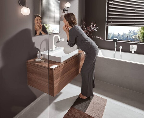 Hansgrohe Vivenis baterie lavoar stativ alb 75030700