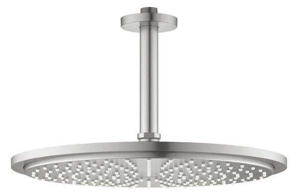 Grohe Rainshower cap de duș cu braț 31x31 cm rotund SuperSteel 26067DC0