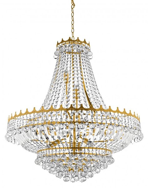 Lustra XXL cristal casa scarii design LUX Versailles 13L 9112-82GO SRT