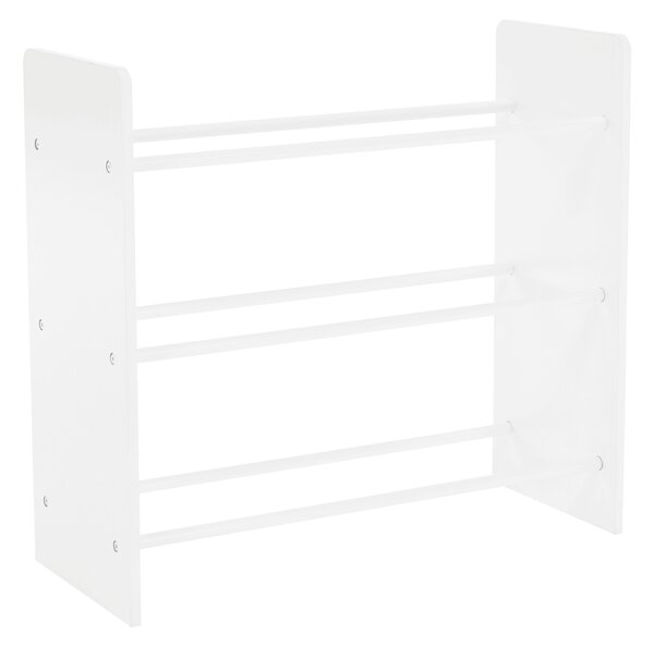 KONDELA Organizator de jucării, multicolor / alb, KIDO TYPE 2