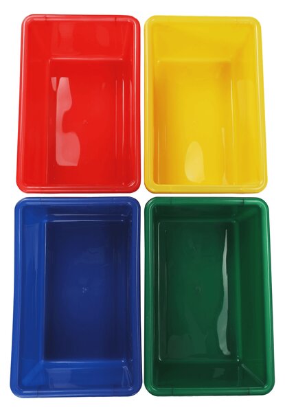 KONDELA Organizator de jucării, multicolor / alb, KIDO TYPE 2