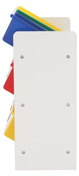 KONDELA Organizator de jucării, multicolor / alb, KIDO TYPE 2