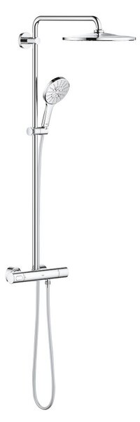 Grohe Rainshower set de duș perete cu termostat cu duș de ploaie StarLight Chrome 26647000