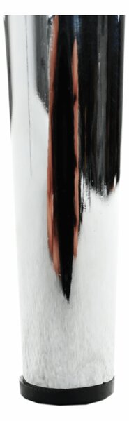 KONDELA Scaun, negru / alb, piele ecologică / crom, SIGNA