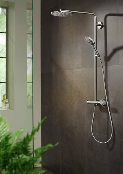 Hansgrohe Raindance set de duș perete cu termostat cu duș de ploaie || 27633340