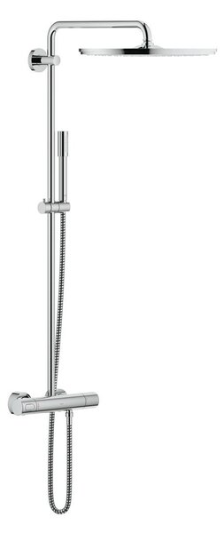 Grohe Rainshower set de duș perete cu termostat cu duș de ploaie StarLight Chrome 27174001