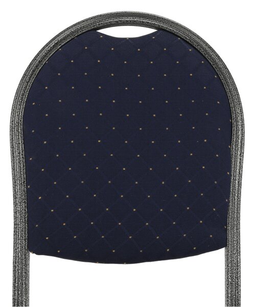 KONDELA Scaun, rabatabil, textil albastru închis/gri cadru, JEFF 2 NEW