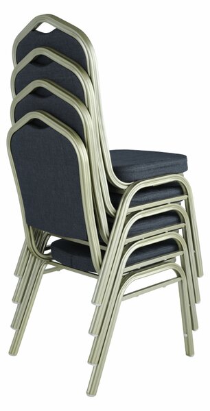 KONDELA Scaun, gri/champagne, ZINA 2 NEW