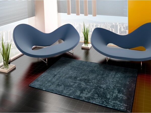 Covor din viscoză Universal Margot Azul, 140 x 200 cm, albastru
