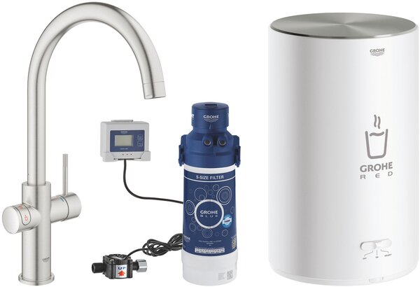 Grohe Red baterie bucătărie pe picior SuperSteel 30083DC1
