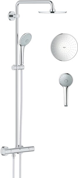 Grohe Euphoria set de duș perete cu termostat cu duș de ploaie StarLight Chrome 27964000