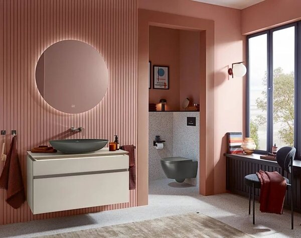 Villeroy & Boch Subway 2.0 vas wc agăţat fără margine gri 5614R0I4