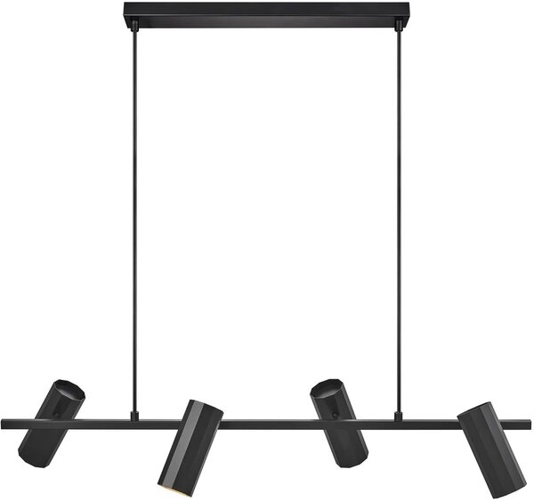Nordlux Alanis lampă suspendată 4x14 W negru 2213423003