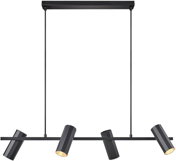 Nordlux Alanis lampă suspendată 4x14 W negru 2213423003
