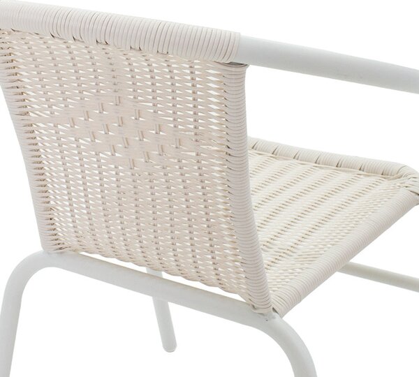Scaun exterior Obbi, metal si PE, 56x54x73 cm