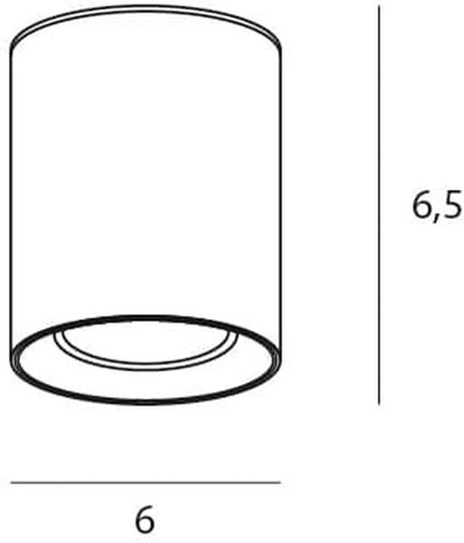 MaxLight Tub lampă de tavan 1x7 W alb C0155