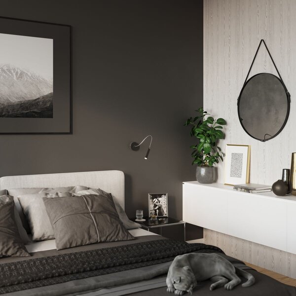 Sollux Lighting Axil lampă de perete 1x40 W negru SL.0910