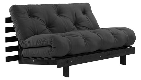 Canapea extensibilă neagră 140 cm Roots - Karup Design