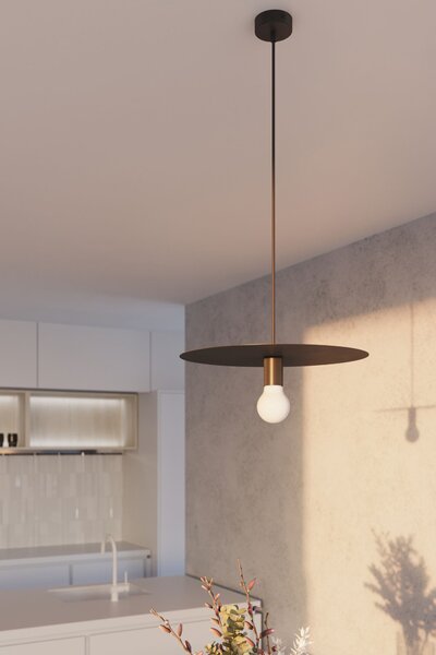 Sollux Lighting Flavio lampă suspendată 1x60 W negru SL.0853