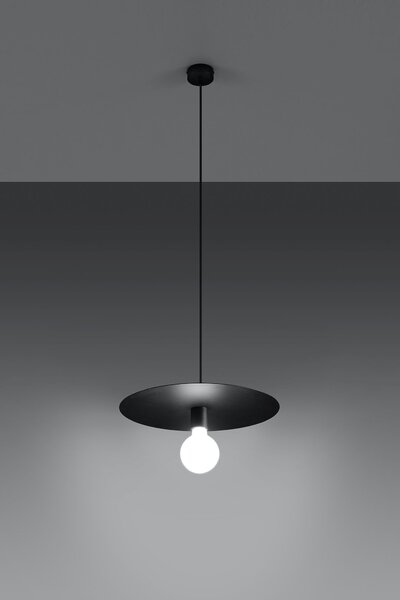Sollux Lighting Flavio lampă suspendată 1x60 W negru SL.0853