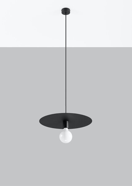 Sollux Lighting Flavio lampă suspendată 1x60 W negru SL.0853