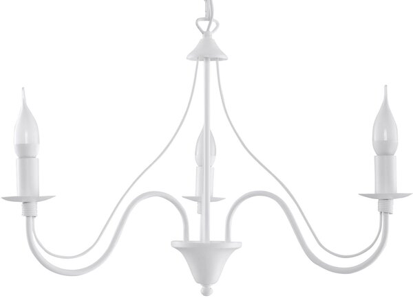 Sollux Lighting Minerwa lampă suspendată 3x40 W alb SL.0213