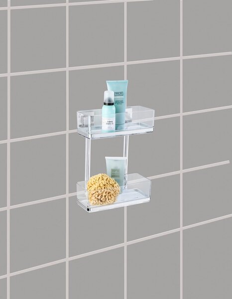 Etajeră Wenko cu sistem de prindere Vacuum-Loc, 14 x 25,5 cm